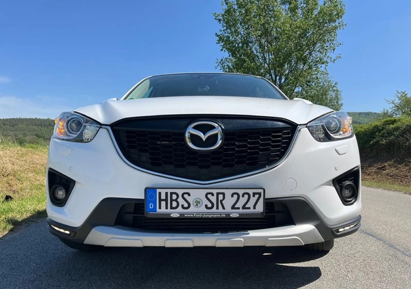 Mazda CX-5 cena 39999 przebieg: 155000, rok produkcji 2014 z Biała małe 742